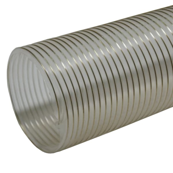 Rubber-Cal "PVC Flexduct" General Purpose - 2" ID x 25' (Fully Stretched) - Clear 01-202