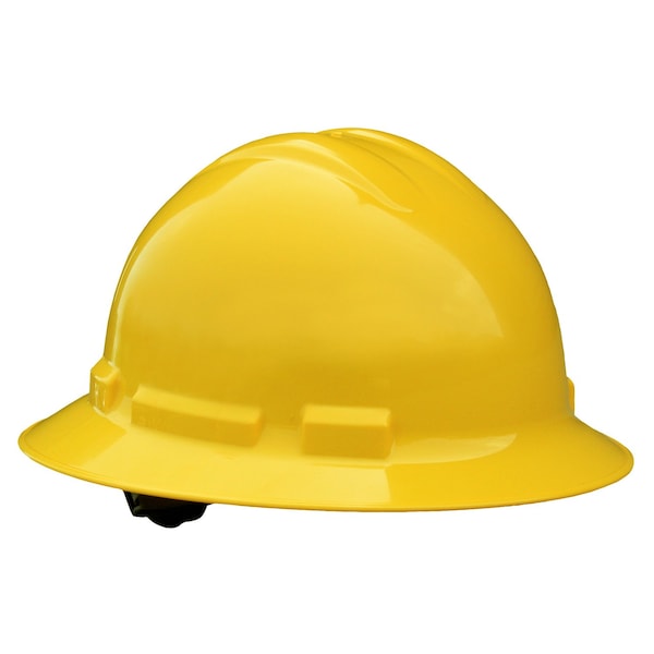 Radians Hard Hat, HDPE, 4 Point Point Ratchet, Type 1, Class E, Yellow QHR4-YELLOW - main