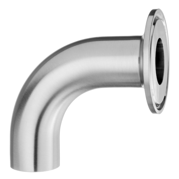 Usa Industrials Sanitary Fitting, Clamp to Weld, 304SS, 90 Degree Elbow Adapter, 2" ZUSA-STF-QC-145 - main