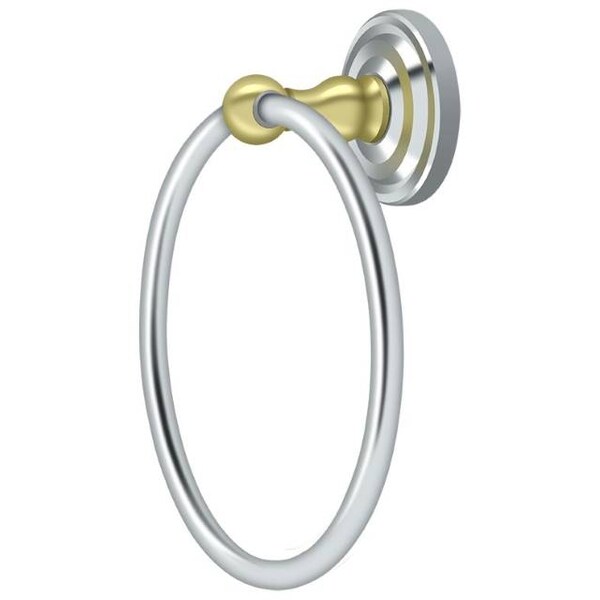 Deltana Towel Ring, R-Series Bright Chrome R2008-U26