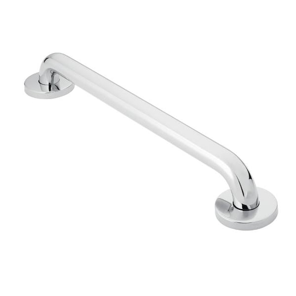 Moen Concealed Concealed Screw 24" Grab Bar Bright Stai, 24" L, Stainless Steel, Bright Stainless Steel R8724PS - main
