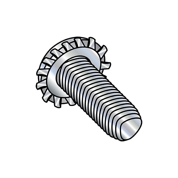 Zoro Select #8-32 x 1/4 in Phillips Pan Machine Screw, Zinc Plated Steel, 5000 PK 0804REPP - main