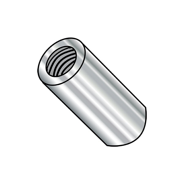 Zoro Select Round Standoffs, #4-40 Thrd Sz, 1/4 in Bd L, Stainless Steel Plain, 3/16 in OD, 500 PK 100404RF303 - main