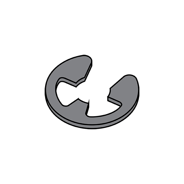 Zoro Select External-E E-Clip, Steel Black Phosphate Finish, 1/2 in Shaft Dia, 2000 PK 50REBP - main