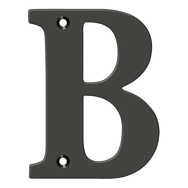 Deltana Residential Letter B Oil Rubbed Bronze 4" RL4B-10B