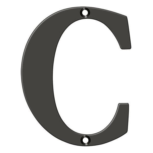Deltana Residential Letter C Oil Rubbed Bronze 4" RL4C-10B