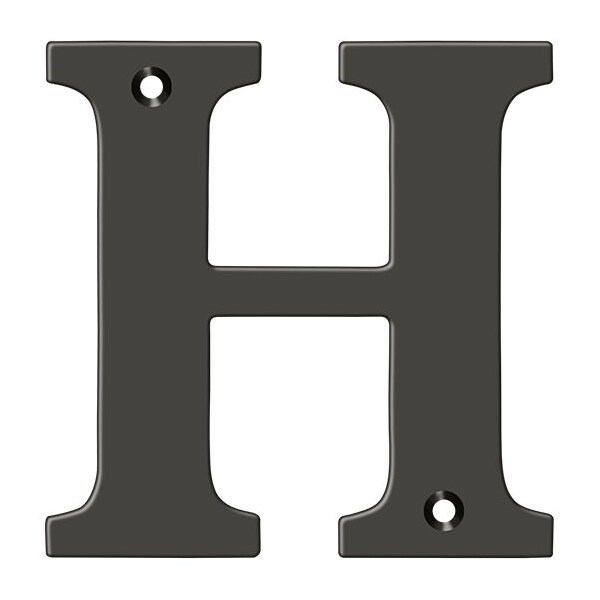 Deltana Residential Letter H Oil Rubbed Bronze 4" RL4H-10B