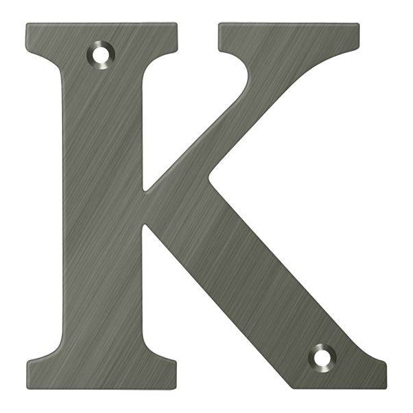 Deltana Residential Letter K Antique Nickel 4" RL4K-15A