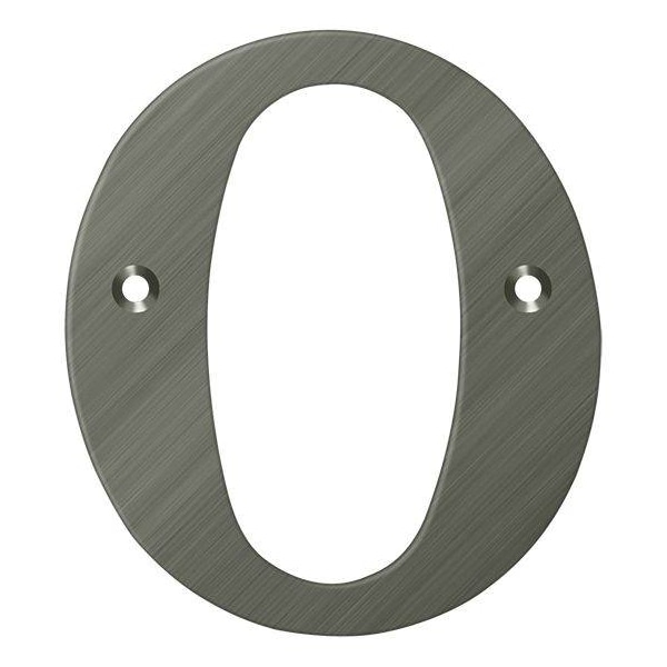 Deltana Residential Letter O Antique Nickel 4" RL4O-15A