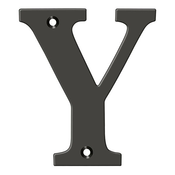 Deltana Residential Letter Y Oil Rubbed Bronze 4" RL4Y-10B