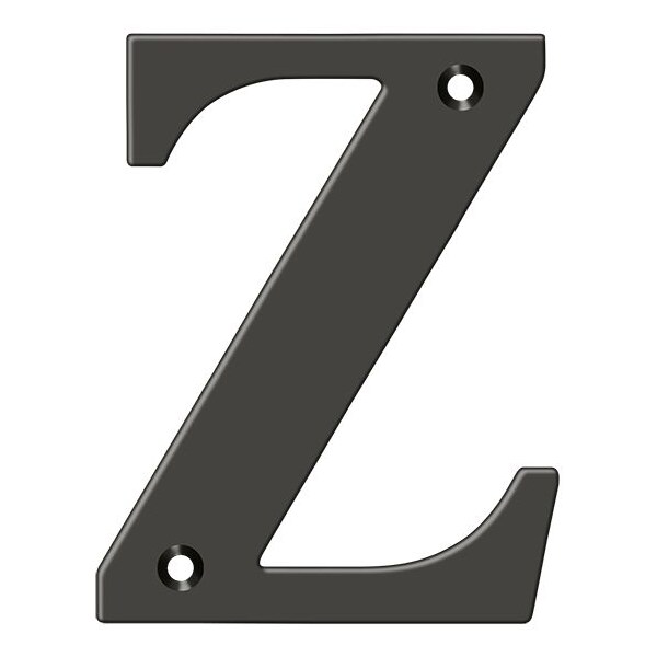 Deltana Residential Letter Z Oil Rubbed Bronze 4" RL4Z-10B