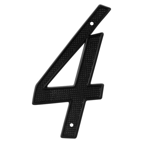 Deltana Numbers, Zinc Black 4" RNZ44
