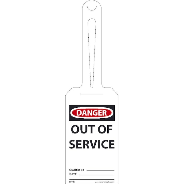Nmc Danger Out Of Service Ez Hang Tag, Pk25 RPTH6 - main