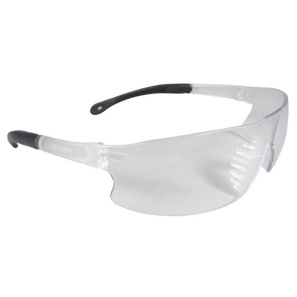 Radians Rad-Sequel™ Safety Glasses Clear Frm , Clear Scratch-Resistant Lens RS1-10