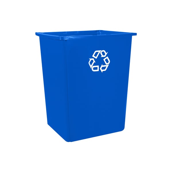 Glutton Recycling Container, 56 gal., 25 1/5x, Blue, Plastic RUB181CBLU - main