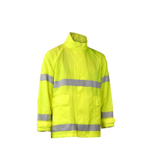 Radians Radians RW25 High Visibility Rainwear Jacket RW25J-3ZGV-2X - main