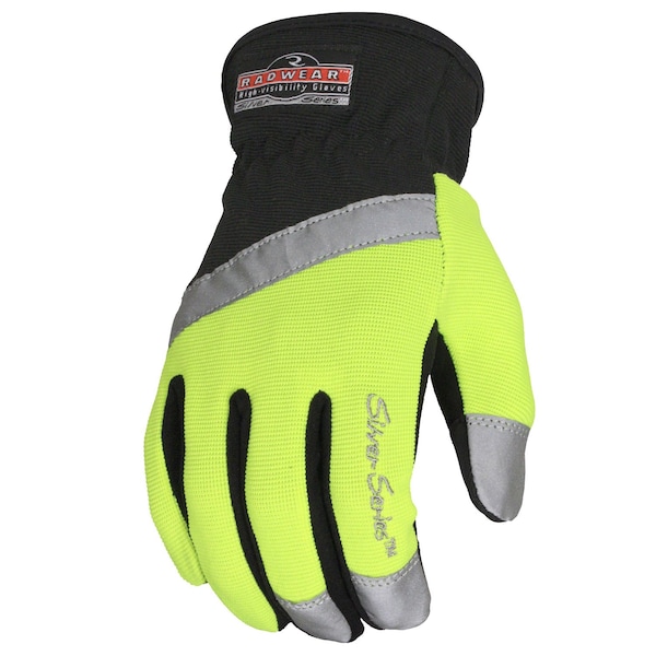 Radians Hi-Viz Drivers Gloves, High Visibility Peformance Glove, Slip On, Hi-Vis Green, M 1 PR RWG100M - main