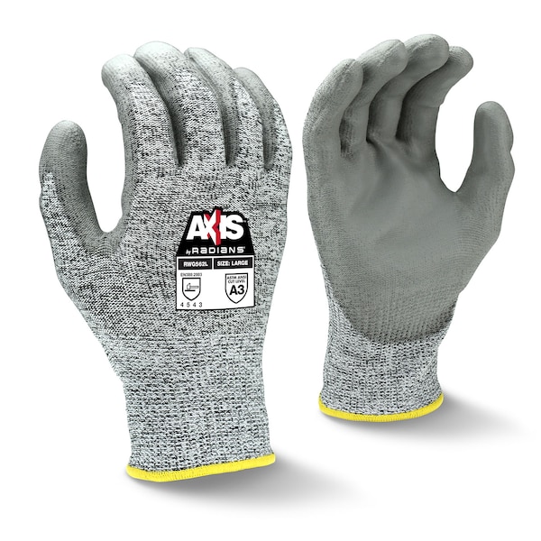 Radians Cut Resistant Coated Gloves, Cut Level A3 , Polyurethane , M RWG562TM - main