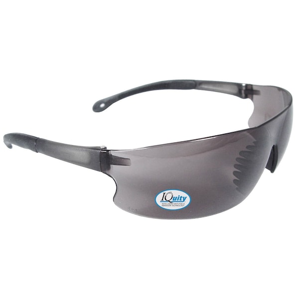 Radians Rad-Sequel IQ, Safety Glasses, Anti-Fog & Anti-Scratch, Smoke IQ Lens, Smoke Frame, Frameless RS1-23 - main