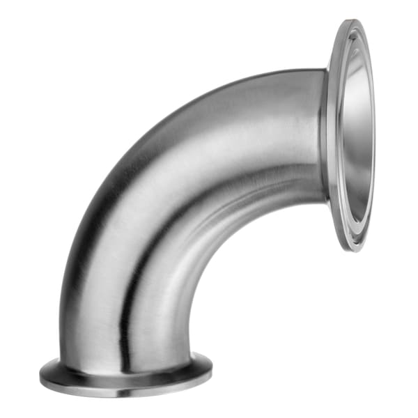 Usa Industrials Sanitary Fitting, Clamp, 304SS, 90 Degree Elbow Reducer, 2-1/2" x 2" ZUSA-STF-QC-129 - main