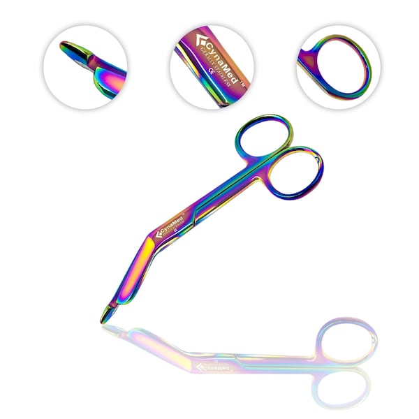 Cynamed Lister Bandage Scissors, 4.5", Titanium CYZR-0044 - main