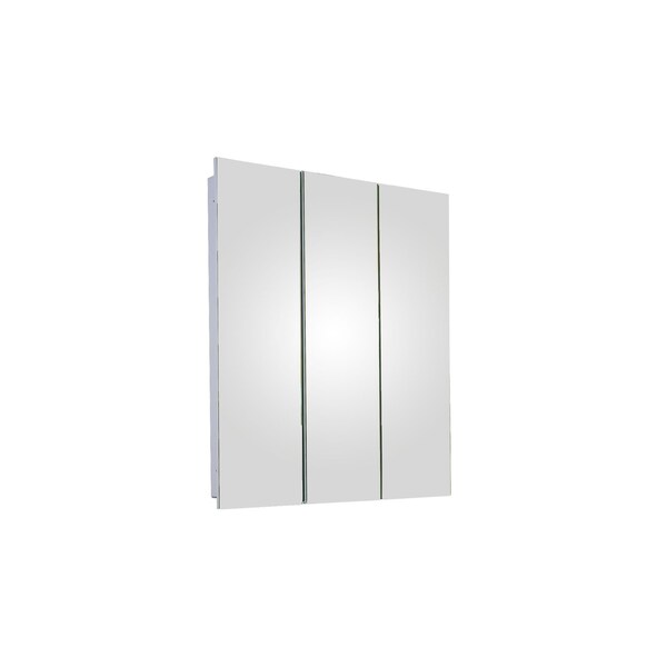 Ketcham 24" x 30" Fully Recessed Polished Edge Tri-View Medicine Cabinet R-2430PE