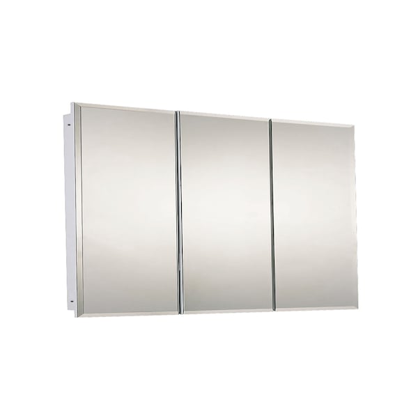Ketcham 48" x 30" Fully Recessed Beveled Edge Tri-View Medicine Cabinet R-4830BV
