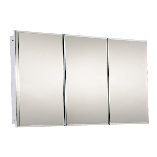 Ketcham 60" x 36" Fully Recessed Beveled Edge Tri-View Medicine Cabinet R-6036BV - main