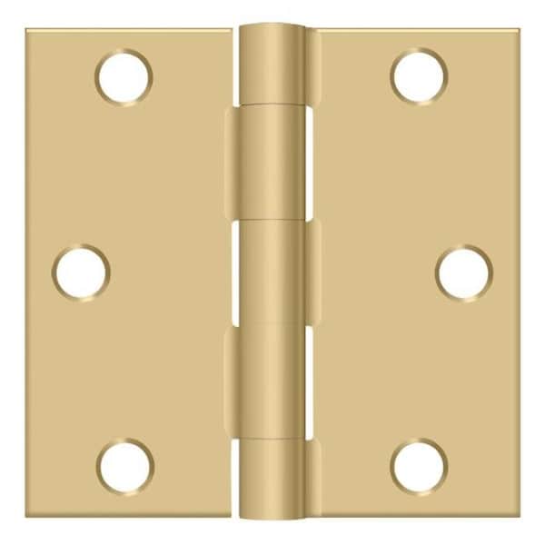 Deltana Satin Brass Door and Butt Hinge S33U4-R