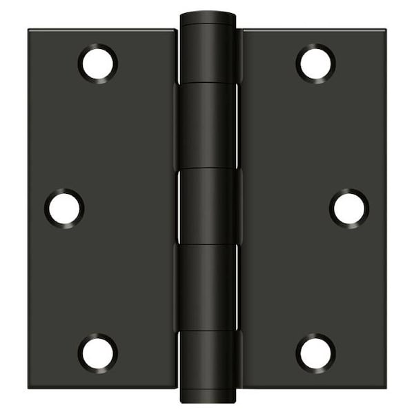 Deltana Oil Rubbed Bronze Square Hinge S35HD10B - main