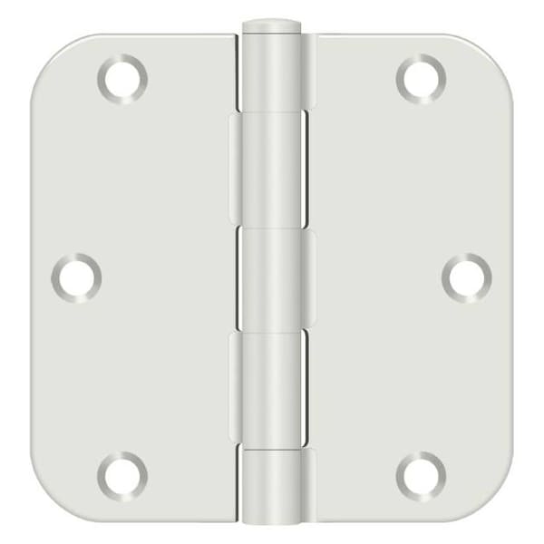 Deltana White Door and Butt Hinge, Holes per Leaf: 3 S35R5BKUSPW - main