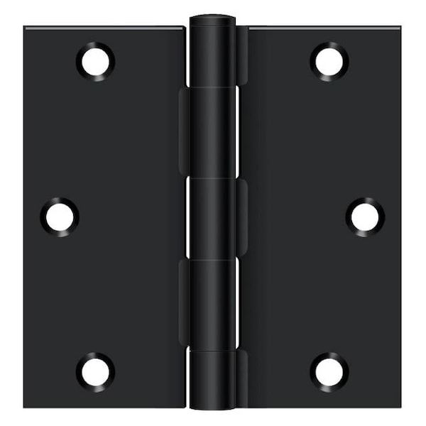 Deltana Black Door and Butt Hinge S35U1B-R
