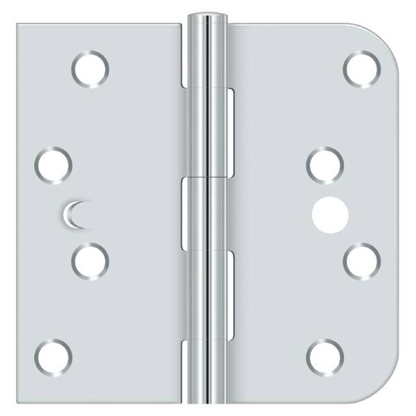 Deltana Bright Chrome Door and Butt Hinge, Holes per Leaf: 4 S44058TT26-RH - main