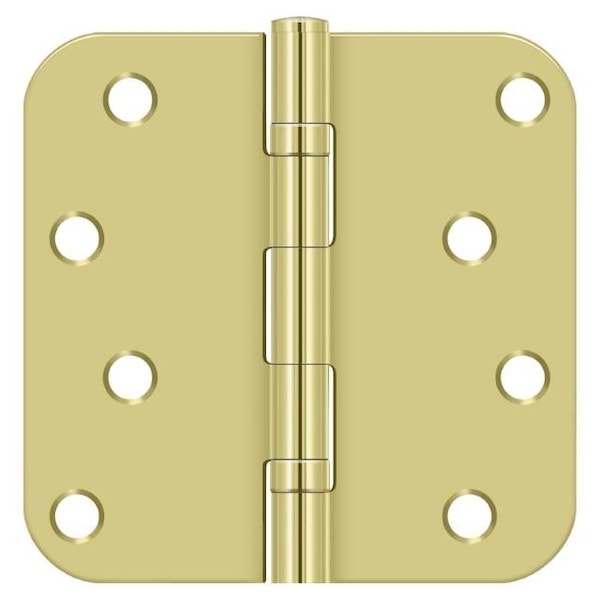 Deltana Bright Brass Door and Butt Hinge S44R5BB3