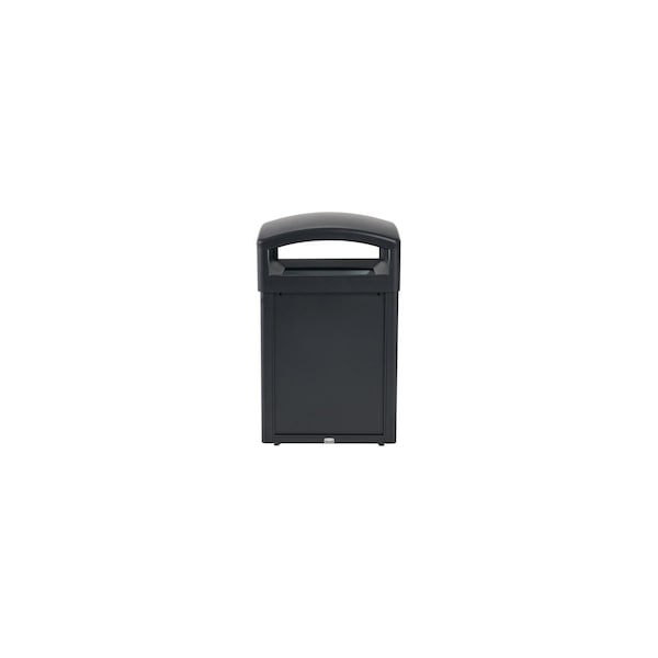 Rubbermaid Commercial Tailor(TM) 41 gal Square Outdoor Can, Black, None, Metal, 25 3/16 in 2182672 - main