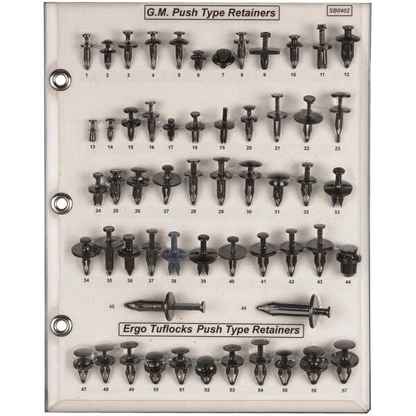 Disco Screw/Push Ret Sample Board GM Car/Truck SB0402 - main