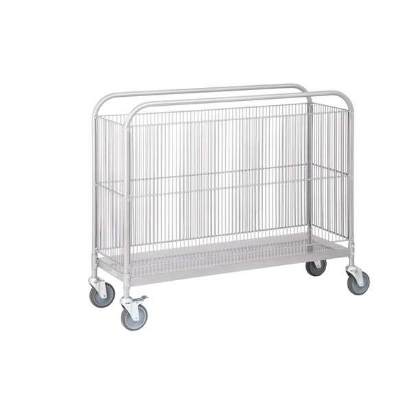 Irsg Stocking Cart 16 in D x 49 in L x 42 in H, 5" Casters (2 swvl/2 brk) SC-1649 - main