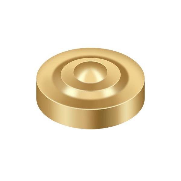 Deltana Screw Cover, Round, Dimple, 1" Diameter Lifetime Brass SCD100CR003