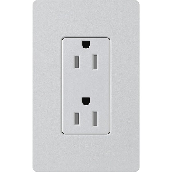 Lutron Straight Blade Receptacle, 15 A, 125V AC, 2 Pole SCRS-15-TR-PD - main