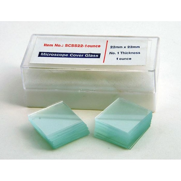 United Scientific SCSS181OZ 2.02 Glass Coverslips, 18Mm X 18Mm, 1Oz
