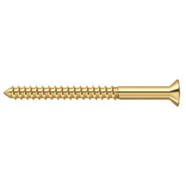 Deltana 2-1/2 in, Wood Screw, Plain Brass SCWB1025CR003 - main