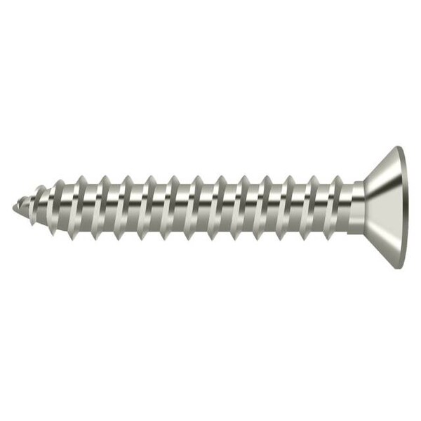 Deltana Wood Screw, #12, 1-1/4 in, Nickel Steel SCWB12125U14