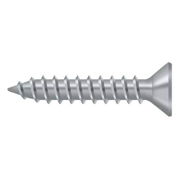 Deltana Wood Screw, St, #9 X 1" Satin Chrome SCWS910U26D