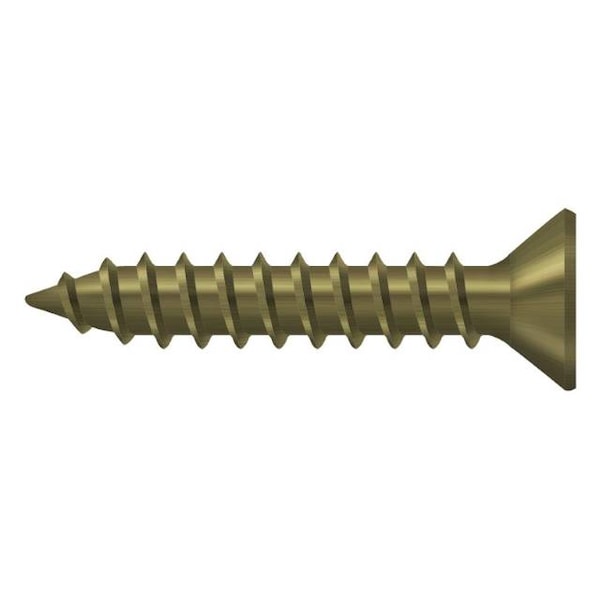 Deltana Wood Screw, St, #9 X 1" Antique Brass SCWS910U5