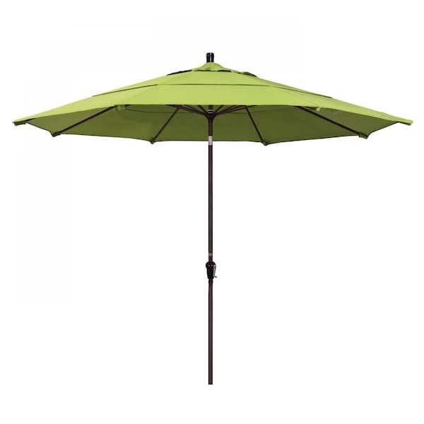 California Umbrella Patio Umbrella, Octagon, 110.5" H, Sunbrella Fabric, Parrot 194061037492 - main