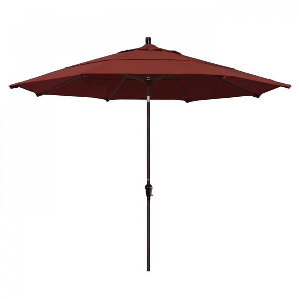 California Umbrella Patio Umbrella, Octagon, 110.5" H, Sunbrella Fabric, Henna 194061037515 - main