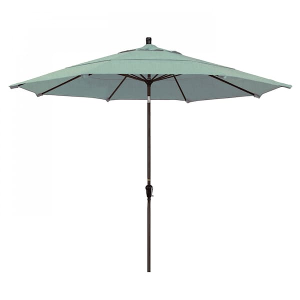 California Umbrella Patio Umbrella, Octagon, 110.5" H, Sunbrella Fabric, Spa 194061037546 - main