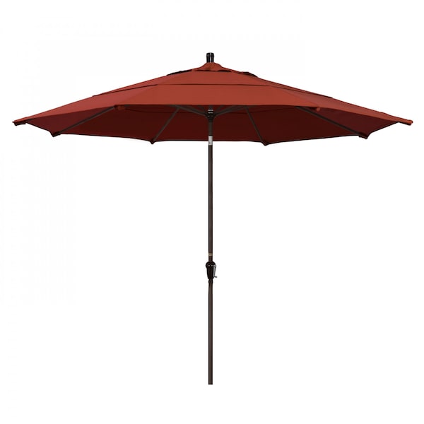 California Umbrella Patio Umbrella, Octagon, 110.5" H, Sunbrella Fabric, Terracotta 194061037645 - main