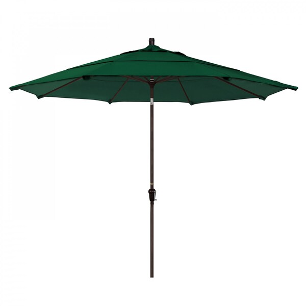 March Patio Umbrella, Octagon, 110.5" H, Sunbrella Fabric, Forest Green SDAU118117-5446-DWV