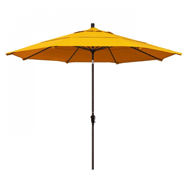California Umbrella Patio Umbrella, Octagon, 110.5" H, Sunbrella Fabric, Sunflower Yellow 194061037676 - main